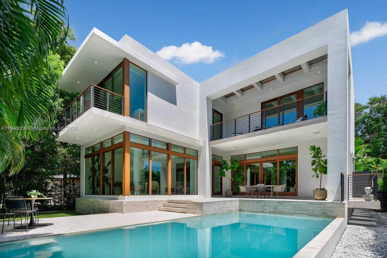 Step Inside With Me! Desirably located on the Venetian Islands, this tropical modern newly constructed home exudes a warm ambiance filled with natural light. A modern facade with gated entry and surrounding greenery frame this fully furnished home comprised of 5 bedrooms spanning over 3,700 SF. An expansive living area enhanced by floor to ceiling glass sliding doors flows seamlessly while a state-of-the-art kitchen is outfitted with Italkraft cabinetry, sleek culinary island, and premium Sub-Zero/Wolf appliances. An inviting primary suite features a spacious terrace overlooking the idyllic backyard setting with modern pool, covered dining area, and ample greenspace. Ideally located near Sunset Harbour, Miami Design District, and the beach, restaurants, shops, and fitness are all in reach.
