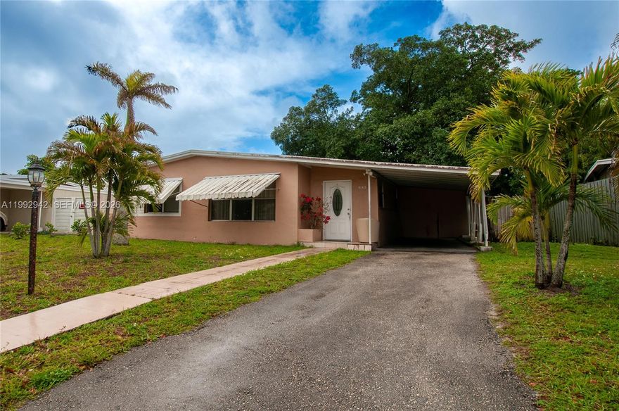 This Home is Yours!! NO HOA Location location location. Huge Lot size to add a Pool and  even add more Living space.   Fenced backyard With lots of fruit trees. Attached lanai is great for relaxing outdoors.NO HOA or restrictions.
