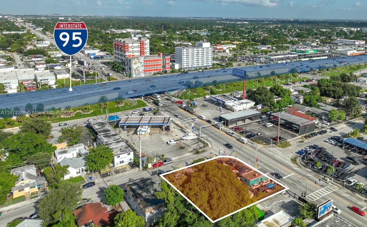 The subject property is a 14,560 SF infill development site zoned T6-8-O, allowing for a wide variety of high-density developments including residential, hotel, and/or office use. The zoning permits up to 8 stories, and 150 DU/AC, that’s 50 residential units, or 100 hotel keys for our site.The property is strategically located on NW 79th Street, the northern corridor of Little River, in an opportunity zone. Also great for a Car Dealer/Boat Dealer.