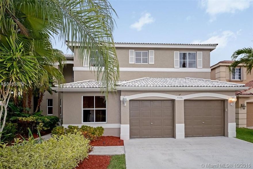 SPACIOUS CUL-DE-SAC HOME IN THE EXCLUSIVE GATED COMMUNITY OF WESTON - THE RIDGES - WITH PRIVATE LUSH LANDSCAPED BACKYARD AND BEAUTIFUL FREE FORM SALT WATER POOL (2006). 6 BEDROOMS, 3 FULL BATHS, AND ADDITIONAL OFFICE/NURSERY/SITTING AREA ATTACHED TO MASTER SUITE. MODERN MASTER BATH, UPDATED KITCHEN WITH STAINLESS STEEL APPLIANCES AND GRANITE COUNTER TOPS. BRAND NEW CARPET IN BEDROOMS. EXTERIOR OF HOME HAS JUST BEEN PAINTED. LARGE DRIVEWAY ACCOMMODATING 4 CARS. CLOSE TO SHOPPING AND MORE. A-RATED SCHOOLS!