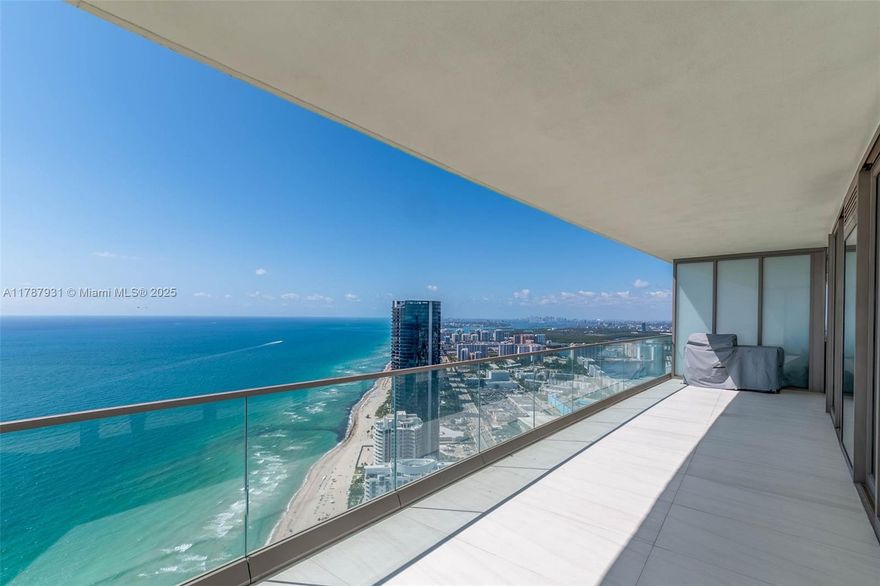 Experience elevated Lower Penthouse living at the iconic Residences by Armani/Casa in Sunny Isles Beach. This flow-through 3BD + den/office, 3.5BA residence features floor-to-ceiling windows, a sleek European kitchen with cooking island, Wolf appliances, Sub-Zero fridge, wine cooler, built-in espresso machine, floating ceiling, custom closets, motorized shades, and much more! Enjoy sunrise and sunset views from two private balconies. Over 35,000 SF of luxury amenities include a wine room, oceanfront pool and restaurant, two-story spa and fitness center, cigar lounge, kids’ playroom, and private beach service. All in one of Sunny Isles Beach’s most prestigious locations. Resort-style living at its finest—where design, comfort, and elegance meet the ocean.
