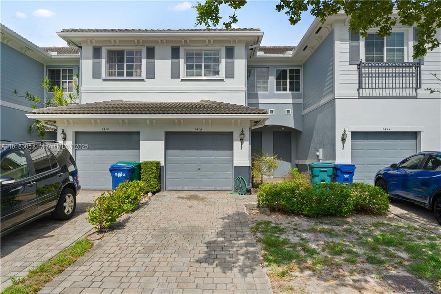Don’t miss this spacious and stylish 2-bedroom, 2.5-bathroom townhome located in the highly desirable "Georgetown" community of Lauderhill. This well-maintained home offers a split-bedroom floor plan, perfect for privacy, along with a versatile open loft area on the second floor—ideal as a game room, home office, or TV lounge.  The modern kitchen features stainless steel appliances, while the main living space flows effortlessly with a bright, open layout. Enjoy the convenience of a one-car garage, and take advantage of the community’s generous amenities including a resort-style pool, children’s splash zone, basketball court, lush green spaces, and ample guest parking.  FHA and VA buyers welcome! A great opportunity to own in one of Lauderhill’s most popular gated communities.
