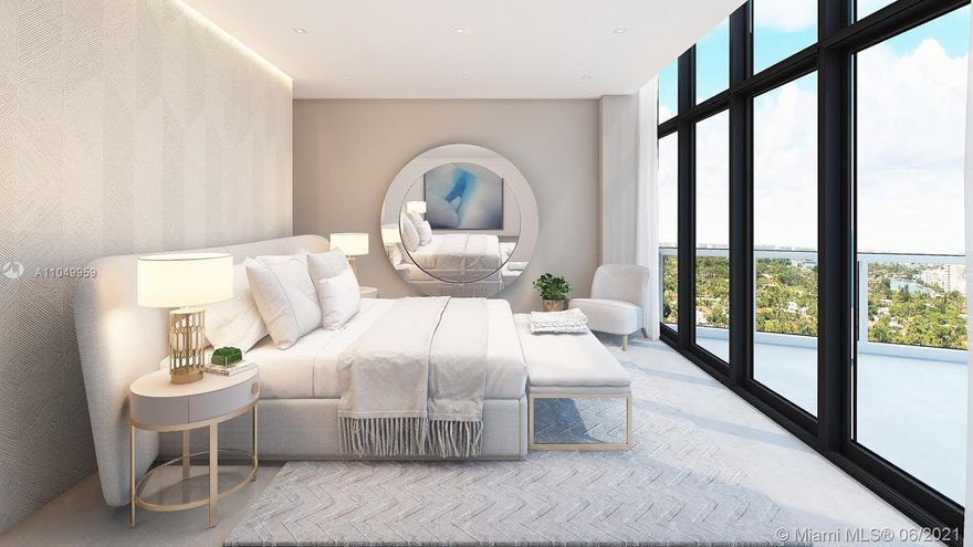 Renderings designed by Artefacto (Artefacto furniture coming in 3 months) Rarely available, Gorgeous 3bed/3.5bath Upper Penthouse with stunning direct ocean views at W South Beach. Beautifully designed and fully furnished, expansive glass balconies from each room with unparalleled views of the beach and ocean. Kitchen with top-of-the-line appliances. Second level features breath-taking 2 private  rooftop terraces, with a private plunge pool, BBQ grill and lounge areas. Truly one of a kind.