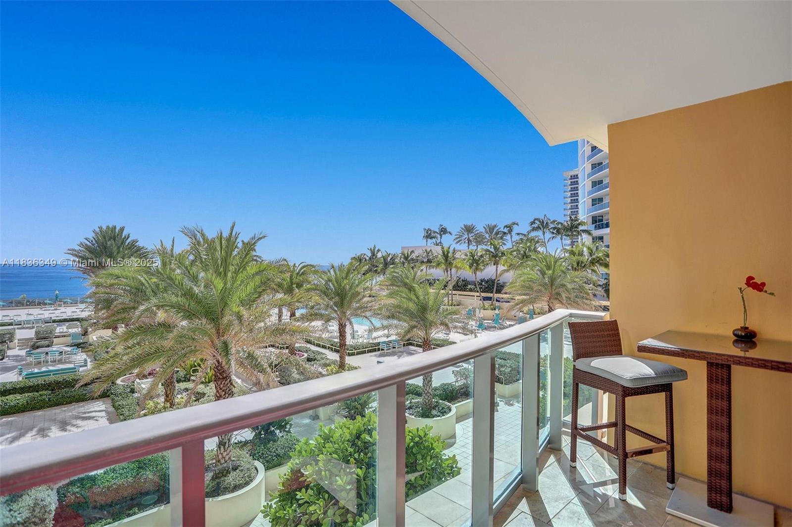 Available for rent only from August 19 until December 28, 2025. Rarely available bright and spacious Unit with breathtaking direct ocean views for Seasonal rent. Condo nicely decorated with beautiful tile floors, spacious balcony with an ocean and pool area views. Fully furnished and equipped. Experience The Wave Lifestyle - one of the finest and most exclusive Luxury buildings on the Beach for the price value. Great amenities: Newly remodeled Resort style pool deck with lash palm trees, fountains, Jacuzzi and GYM overlooking the ocean and complimentary Beach services.