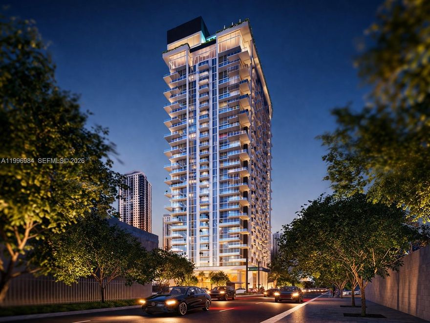 Turnkey studio at The Crosby Miami Worldcenter, a 33-story luxury tower developed by Related Group & Merrimac Ventures with interiors by AvroKO. Inspired by the iconic Crosby Street in Soho, New York, this residence embodies cosmopolitan sophistication and vibrant Miami urban energy. Fully furnished unit featuring 9-ft ceilings, floor-to-ceiling glass, private balcony, Italian cabinetry, and Bosch appliances. Designed for maximum flexibility, this property allows short-term rentals (Airbnb), ideal for investors or second-home owners seeking income potential. One of the most attractive features is its relatively low HOA for a new construction in Downtown Miami, enhancing overall return potential. Located in the heart of Miami Worldcenter, surrounded by new luxury developments, retail, dining, and entertainment. Steps from Brightline, Kaseya Center, Adrienne Arsht Center, and minutes to Brickell, Wynwood, Miami Beach, Design District, Health District, and Miami Airport. Resort-style amenities include a rooftop pool, sky lounge, movie theater, locker room & spa, game lounge, gardens, fitness center, coworking spaces, and 24/7 concierge. Strong rental demand driven by year-round events makes this a prime high-growth asset.