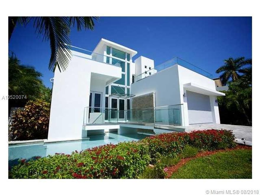 Stunning waterfront estate completely decorated and furnished by world renowned designer STEVEN G, boasts impressive details & finest finishes. 2 story home features 5 bedrooms & 6 full bathrooms, 2 car garage & ramp for 7 more cars. Elegant formal dining room, family room, kitchen with Italian cabinets, two dishwashers, two sinks. Plasma TV in all bedrooms, electric shades & Italian doors. Spacious patios & balconies overlooking the waterway. No expense spared. Bring your most meticulous customer!