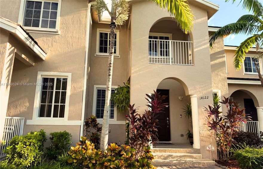 Completely remodeled & move-in ready! This stunning 3BR/2.5BA townhouse features porcelain floors, beautifully updated bathrooms, and a modern remodeled kitchen. High ceilings & open-concept living create the perfect flow. Step outside to your private patio oasis surrounded by lush fruit & vegetable trees—ideal for relaxing or entertaining. **Community amenities include 24-hour on-site security, pool, gym, playground, and clubhouse. The home also comes equipped with its own ADT security system, included in the HOA fee. Enjoy ultimate convenience with shopping and dining just a 2–3 minute drive away, multiple easy access points to the Turnpike, and US-1/Krome Ave nearby. Just minutes to marinas & less than an hour to Key Biscayne beaches. **Motivated sellers—don’t miss this gem!