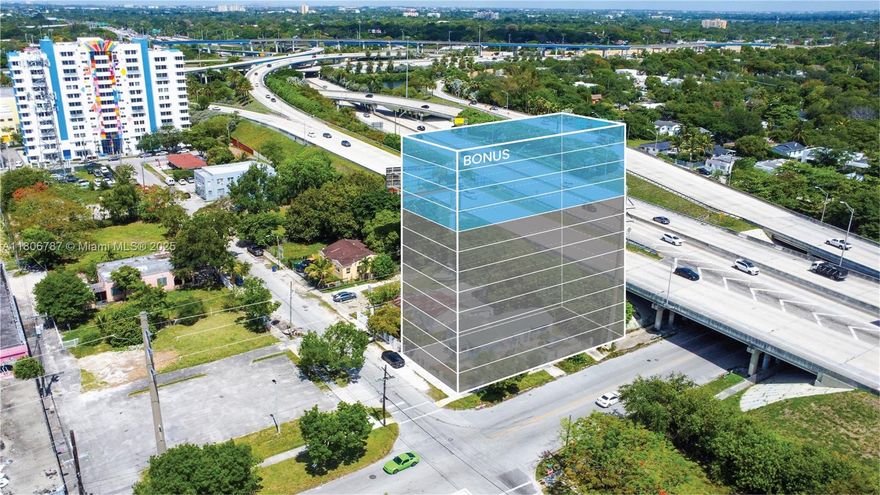 Prime Development Opportunity in Wynwood Art District! Exceptional multifamily development site zoned T6-8-O, allowing up to 43 units across 12 stories. Ideal for developers or joint venture partners. Located minutes from Wynwood, the Design District, and just 10 minutes to South Beach, Brickell, and Downtown Miami. Quick access to I-95 ensures effortless commuting. Existing 2BR/1BA + 1BR/1BA on site offers immediate income potential. Front unit rental proforma 4,500/month (commercial use), back unit leased at 1,500/month.
