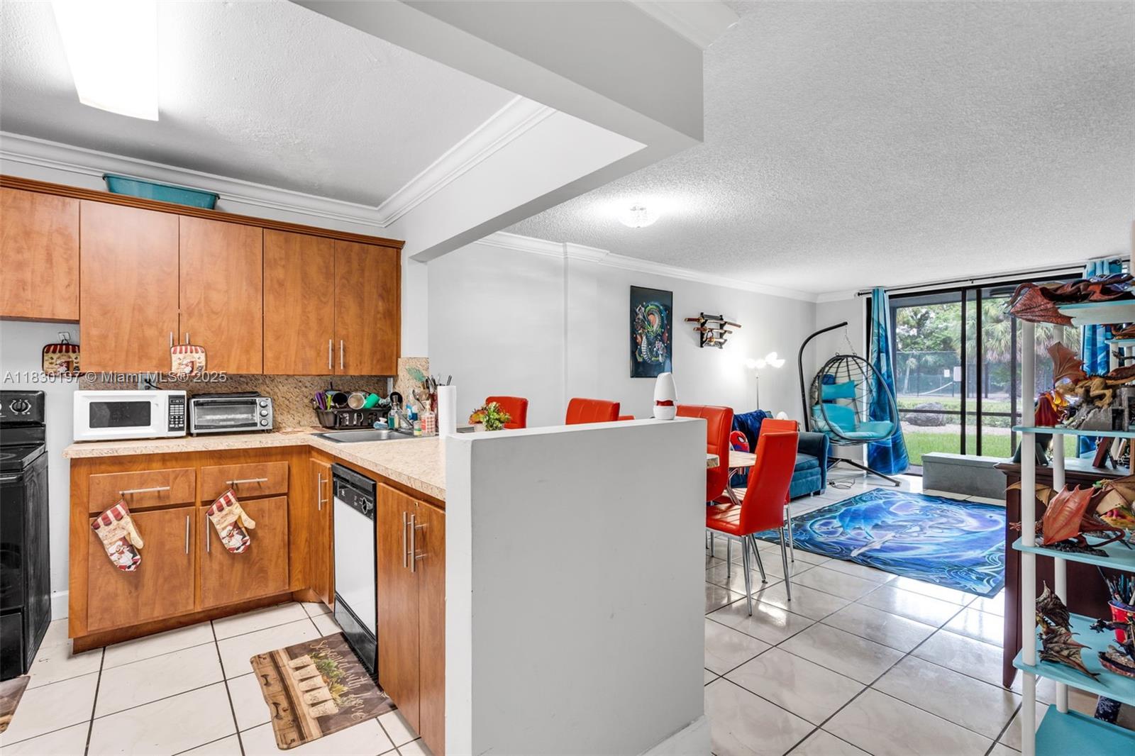 Beautifully updated 1-bed, 1-bath condo in Bleau Grotto at Fontainebleau! Enjoy tile floors, fresh paint, a modern kitchen with new cabinets, sink, and stainless steel appliances. Relax on your private balcony with new screening and garden views. Spacious bedroom with ample closet space. Laundry facilities on the same floor. Community offers a pool, tennis courts, clubhouse, and plenty of parking. Fantastic location near FIU, shopping, dining, hospitals, and major highways.
