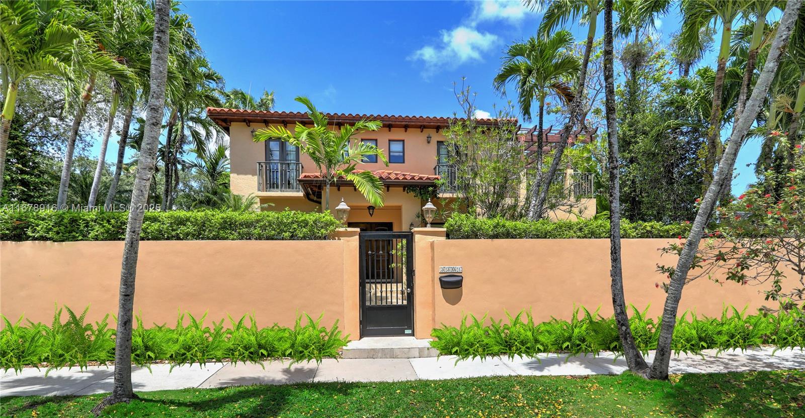 Discover this Gorgeous 2-story, 4-bed, 3.5-bath home in the Amazing Location of North Coconut Grove. Ideal for entertaining, with a spacious backyard & large covered patio overlooking the sparkling pool. The property runs street to street, with a gated rear driveway and garage on Micanopy Ave. Inside, the open layout includes a large family room, dining room, living room & a gourmet kitchen with gas stove. The light-filled master suite and all bedrooms are upstairs. Additional highlights: wood floors, fireplace, balconies, impact windows and so much more. Centrally located near Biscayne Bay, the beaches, yacht clubs, shops, entertainment, & restaurants.