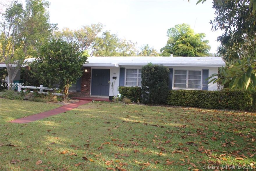 Charming east Kendall home walking distance to Kenwood K-8 "A" school. Quite tree lined street with no through traffic. Close to Dadeland + Baptist hospital, major highways within minutes from this location.