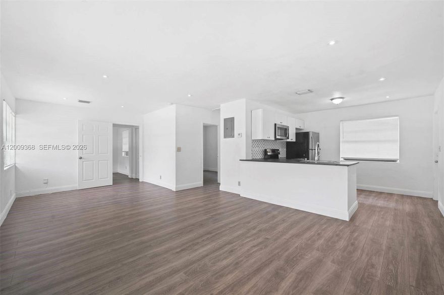 Fully renovated duplex on a corner lot priced below appraised value, recent appraisal came in at $550,000. This property offers strong income potential with over an 8% CAP RATE. Features include a new roof installed in 2022 and a new AC from 2021. Both units offer laminate flooring throughout, stainless steel appliances, and private laundry rooms. One unit is currently vacant, providing flexibility for owner-occupancy or immediate leasing, while the second unit is already leased for instant cash flow.