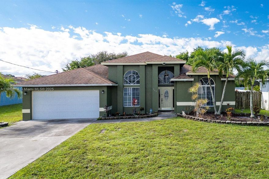 WELCOME HOME!! This extraordinary property offers a spacious and functional layout with 4 bedrooms and 2 bathrooms, blending elegance and comfort for modern living. The home sits in a beautiful neighborhood, conveniently located near local schools, shopping centers, and major thoroughfares. One of its standout features is the big fenced backyard, perfect for family gatherings, pets, and outdoor activities, complete with a dedicated BBQ space ideal for entertaining. Port St. Lucie provides a welcoming community with the perfect balance of serene living and modern amenities. Don’t miss this opportunity and schedule your private showing today. Act quickly, as homes of this caliber don’t stay on the market for long!