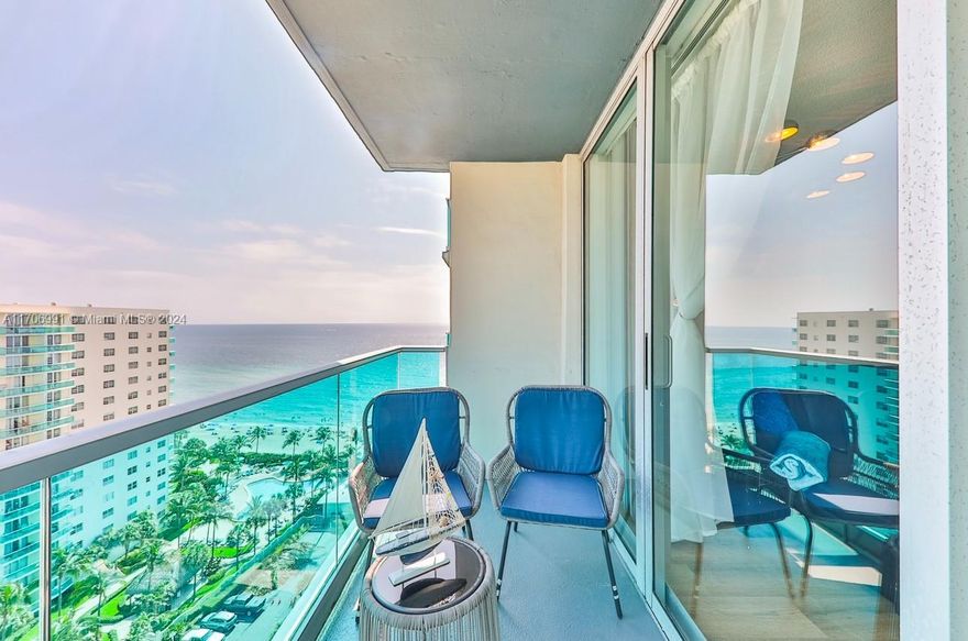 1 bedroom 1.5 bathroom ocean front condo in the heart of Hollywood Beach, North exposure from large balcony with City, Inracostal and Ocean view. Great investment opportunity, no rental restrictions, generate income from the first day. Very high demand rental property, can be rented daily, weekly, monthly. Resort style condo with large pool, state of the art exercise room, community room, pool and billiard table. Conveniently located close to all shopsand entertainment, next to Gulfstream racing casino, Aventura mall, FLL international airport. Walking distance to the bank and restaurants. Pet friendly building. Condo conversion, remodeled in 2006