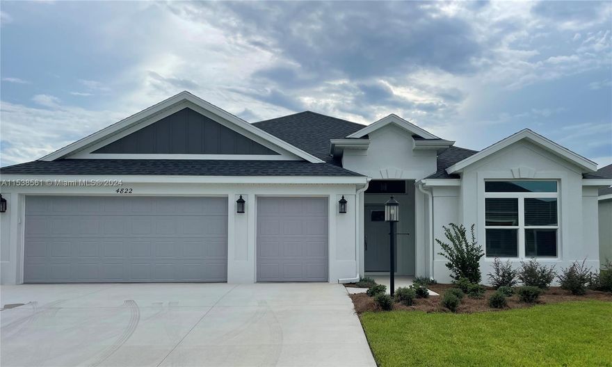 FURNISHED OR UNFURNISHED. New home in The Villages, the most popular & sought out 55+ community in U.S. with unmatched lifestyles. Enjoy privacy of oversized walled-in backyard w/ screen-in patio. View beautiful woods out your front door. Stroll along bike path w/ lake directly across the street. Gourmet cook in the gas kitchen or pamper in the luxurious master bathroom. Located in prestigious St.John's neighborhood lined w/ million dollar homes and a cafe down the street, you're a short drive from Brownwood/Sawgrass squares w/ cafes, shops, theatre & live music daily. Drive your golf cart to 90 golf courses, 47 tennis courts & 89 pools. Get involved in one of the 3,000 activities/clubs. 1 hr. from Orlando's parks & attractions. Rent includes water, amenity fee, pest control and lawn care.