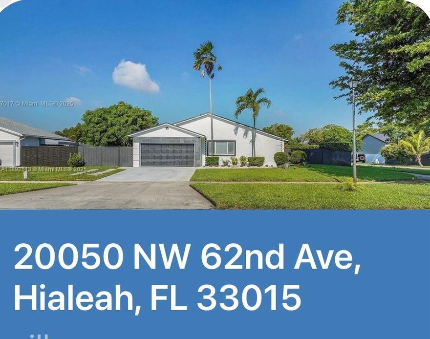 Impressive 5-bedroom, 3-bathroom corner home featuring impact-resistant windows and doors, a two-car garage, and extended driveway parking for over four vehicles. The expansive backyard is professionally landscaped, offering an ideal setting for entertaining, children and family.
The interior layout includes a flexible space suitable for a private in-law suite or an independent rental unit with income potential of up to $1,500/month. Located in a sought-after community with access to a private park, and conveniently positioned near schools, public parks, and major highways including the Palmetto Expressway, Florida Turnpike, I-75, and I-95. Property offers a rare combination of comfort, functionality, and prime location.
