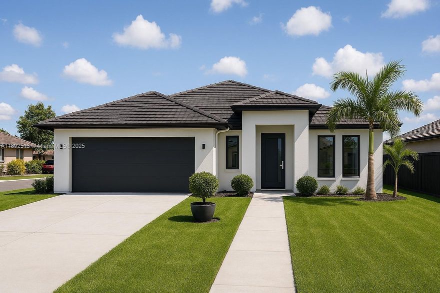 Impressive 5-bedroom, 3-bathroom corner home featuring impact-resistant windows and doors, a two-car garage, and extended driveway parking for over four vehicles. The expansive backyard is professionally landscaped, offering an ideal setting for entertaining, children and family.
The interior layout includes a flexible space suitable for a private in-law suite or an independent rental unit with income potential of up to $1,500/month. Located in a sought-after community with access to a private park, and conveniently positioned near schools, public parks, and major highways including the Palmetto Expressway, Florida Turnpike, I-75, and I-95. Property offers a rare combination of comfort, functionality, and prime location.