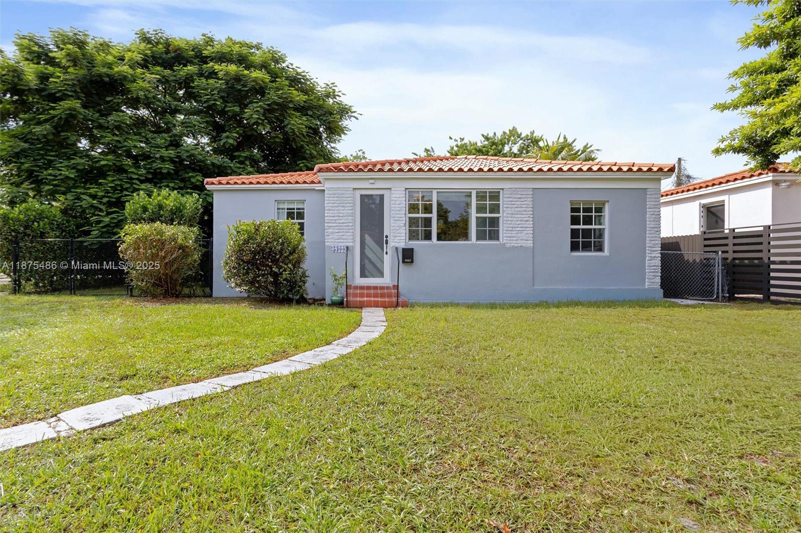 Charming Flagami remodeled home in best location, steps from Coral Gables. Ready for new owners, in move-in condition! This lovely 3/2 corner home sits on an oversized lot with 7,130 sf - plenty of room for future addition or pool. Beautifully remodeled kitchen and baths, impact windows and doors, updated electrical. Barrel tile roof 2001, in very good shape. Perfect for a starter family to call this home! Not on septic tank, on municipal water and sewer. ** FIRST showings at OPEN house Sat. 9/13 from 11am to 2pm. Don't miss out on this wonderful home!