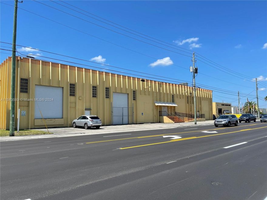 Superb location! Free standing building on SW 186 Street, only ¼ mile east to US1 & ½ mile west to Florida Turnpike. Approx. 20,000 sf of warehouse (24’ ceiling) on the 1st floor and 5,000 sf of modern offices/filing rooms/storage rooms on the 2nd floor with a wheel chair lift/code compliant. Twin-T walls and Twin-T roof construction. 600 Amps & 3-phase commercial electric power. New silicon roof with 10-year warranty. Elevated foundation. Five dock height platforms and one truck ramp. Four roll-up metal doors. Three AC units, 20+ parking spaces, Three new water fountains. Four bathrooms with handicap/code complaint. Entire offices and showroom spaces are air-conditioned. Please bring all offers. Contact listing agent for more info.
Location: the corner of SW 186 street and 104 Ave