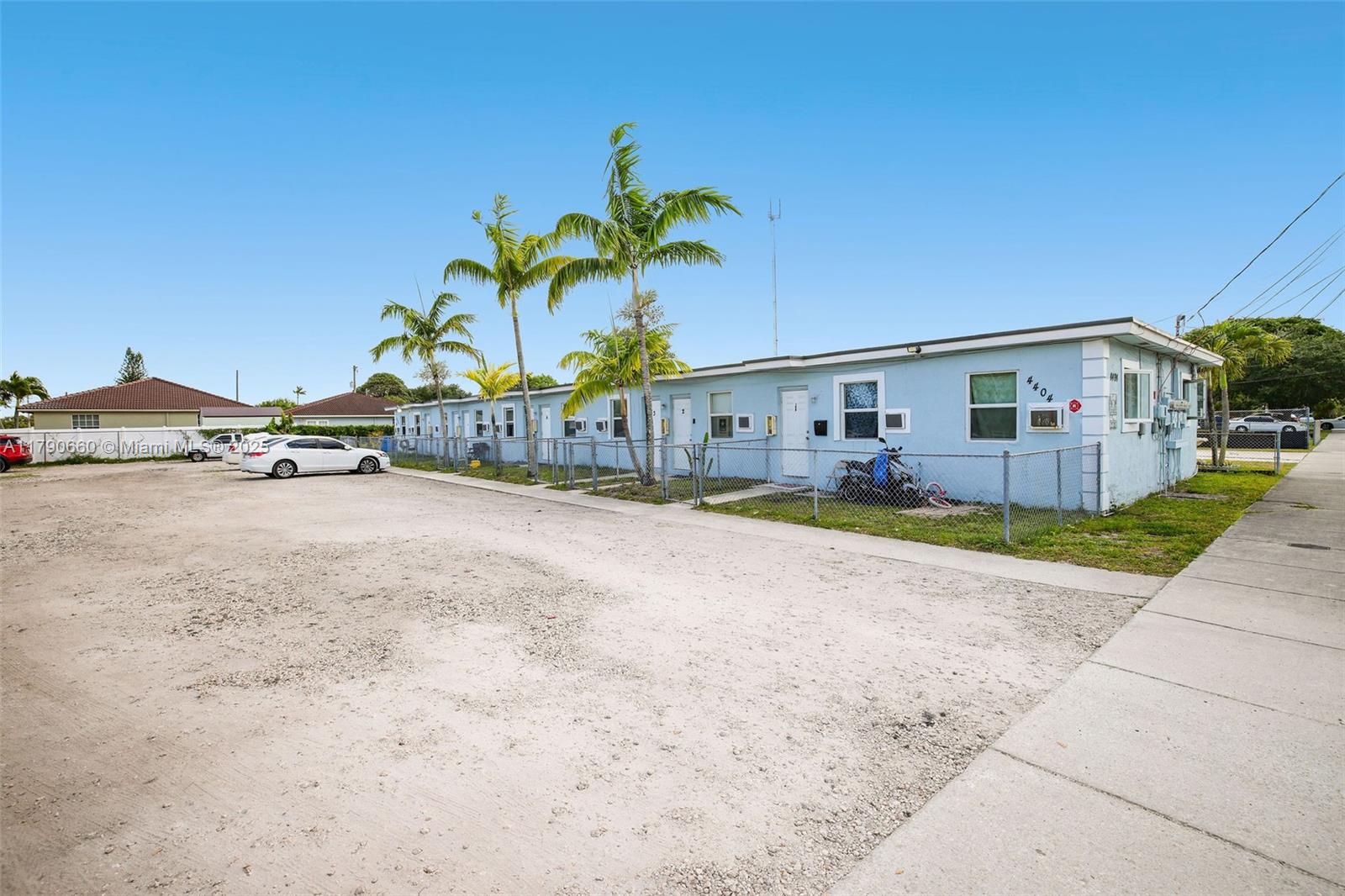 Stabilized 8-unit multifamily property in West Park, FL features a well-balanced unit mix of (2) two-bedroom units and (6) one-bedroom units across a 3,416 SF building. The property sits on a large 15,417 SF double lot — with the second lot currently serving as additional parking but zoned for potential residential development. With a current NOI based on 2024 rents of $111,845 and proforma rents projected at $151,200, there is ample room to increase income through strategic leasing. Recent ownership invested over $30,000 in unit improvements in 2024. All units are individually metered, and the property maintains 100% occupancy. Offered at $1,750,000, this investment presents a compelling blend of yield, stability, and future upside.