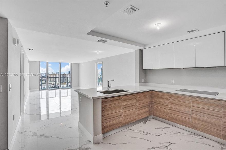 Best deal and views in premier development of Parque Towers in Sunny Isles Beach! This 2bdr +LARGE DEN (easy to convert to the third bedroom)/3bth unit features walk-in closets, contemporary designed cabinets, built-in Sub-Zero appliances, white quartz countertops, spacious bathrooms, and washer & dryer in the unit. Enjoy the breathtaking city views from a big terrace. Unit comes with 1 garage parking space& 1 Valet. Conveniently located just minutes from the school, shopping plazas, beach, restaurant and a park across the street. Close to Oleta park, Aventura mall, Fort Lauderdale, both airports, and South beach. Parque Towers offers a variety of amenities that include 5 amazing pools, gym with a stunning view, SPA, Kids club, Private Beach Club, cinema, wine cellar, and lounge areas.