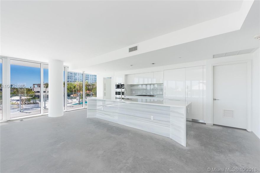 Located in the heart of the sought after South of Fifth neighborhood, this modern designer ready apartment at the brand new One Ocean is the epitome of luxury. The 4 BR/5+1 BA unit boasts 3,242 SF, a large wraparound terrace, state of the art open kitchen w/ custom cabinetry, Wolf Stainless Steel appliances, wine fridge & marble countertops.This apartment offers the utmost privacy w/ separate elevator entrance & its own private garage w/ 2 parking spaces.Spacious master suite provides the ideal sanctuary for relaxation w/ a large walk-in closet ready for customization, luxurious master bath w/ the finest finishes, dual sinks, spa shower and soaking tub. Enjoy living in this boutique high end building walking distance to the beach, South Pointe Park & the hottest restaurants, shops & more!