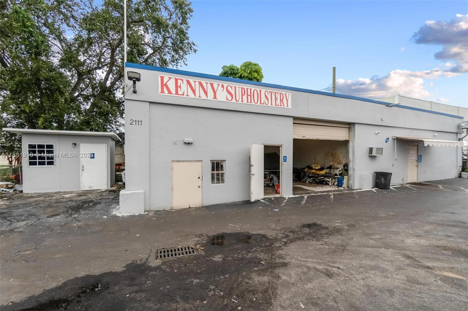 Rare small-bay industrial property in Pembroke Park. This freestanding warehouse offers approx. 1,240 SF of building space on a 10,300 SF lot. Large lot provides potential for expansion. Features include fenced-in yard/parking area, dedicated office space, and 14 FT of ceiling height. Strategically located with easy access to I-95, Pembroke Road, and Hallandale Beach Blvd. The site provides quick connectivity to Miami-Dade, Broward, Port Everglades, and major highways. Zoned M-1, supporting a wide range of light industrial uses such as manufacturing, warehouse, boat and auto repair, and many other uses. Ideal for owner-users or investors in a high-demand market. OPTIONAL upholstery business for sale at $200,000. Business has been on the same Avenue for 35 years, family owned and operated.