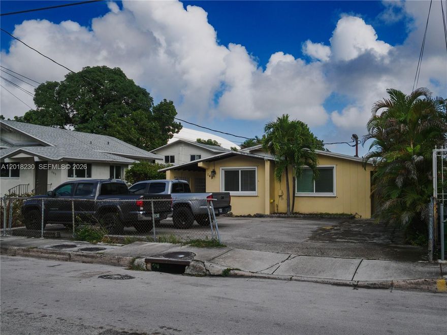 Phenomenal Triplex Opportunity in Prime Miami location! Exceptional income-producing property featuring three spacious 2BD/1BA units with 1,890 SF of living area on a 7,500 SF
lot. Each unit offers private entrances, separate backyards, assigned parking, and excellent rental appeal. Upgrades include a 2024 roof, impact doors/shutters, remodeled kitchens
and bathrooms, and a 2023 A/C compressor in the rear unit. Unit 1 includes W/D hookups; Units 2 & 3 feature a washer/dryer. Separate electric meters plus a covered indoor patio
add convenience. Centrally located near Downtown Miami, Brickell, major highways, and Loan Depot Park. Below-market rents offer excellent upside potential for investors or owner occupants.