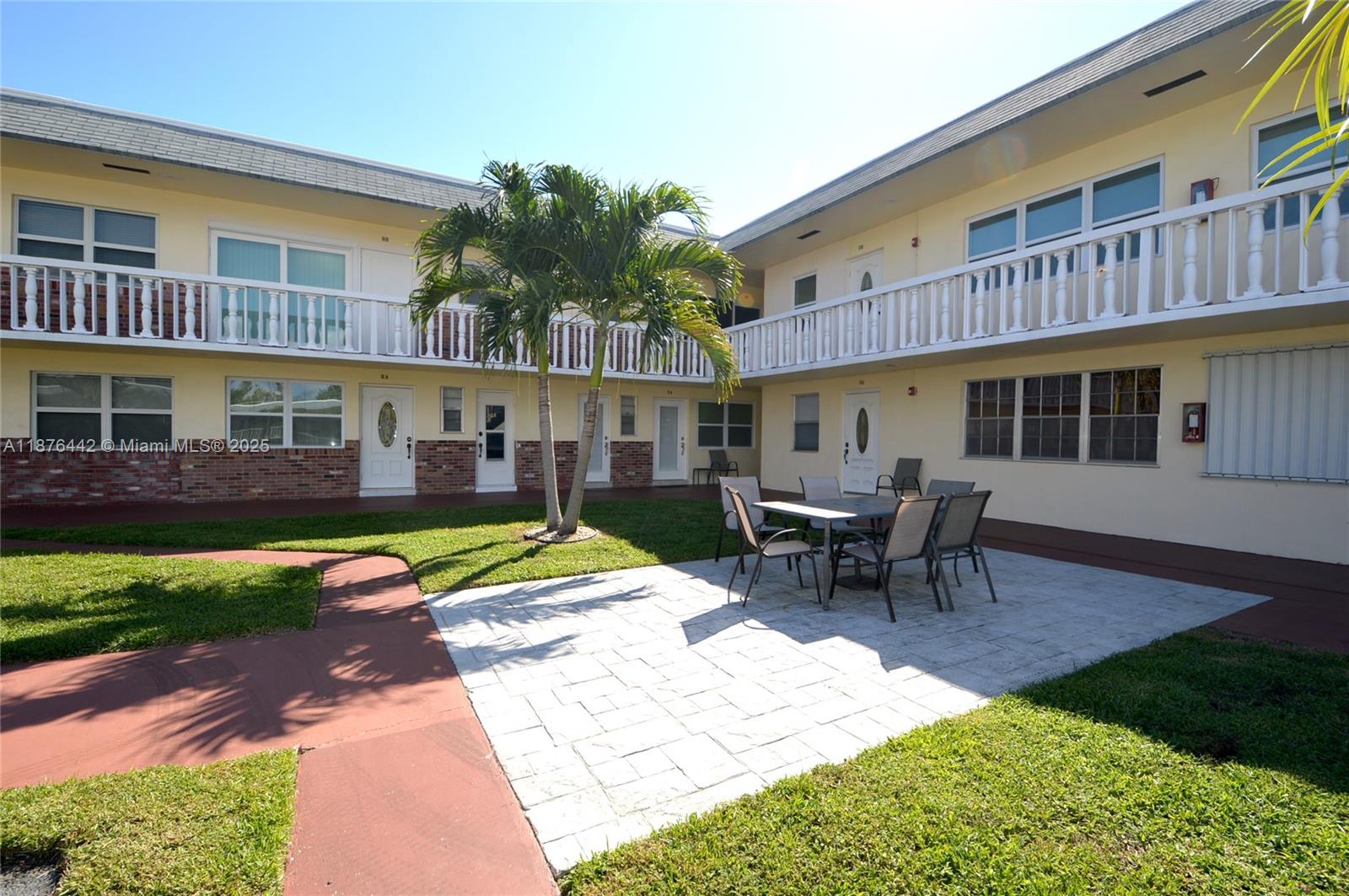 Quaint and quiet community with an amazing location in Hollywood Beach east of US1. Second floor apartment features open kitchen with stainless steel appliances and breakfast bar. Tile flooring throughout and hurricane impact windows and doors. One assigned parking space. 55+ community. Huge community pool, shuffleboard, and clubhouse. Rent right away with a 90 day minimum lease.