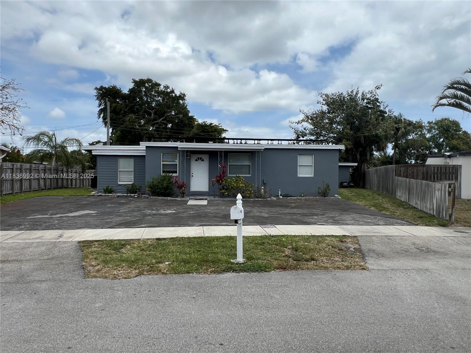 Income-Producing Duplex Style Property with Solar Power! Live in and collect rent. Unique opportunity in East Pompano Beach! This income-generating property features two detached living units in one lot. The main home offers approx. 1,675 sq ft with 6 bedrooms and 2 bathrooms, currently rented for $4,800/month. In the rear, a separate efficiency unit (approx. 240 sq ft) includes 1 bedroom, 1 bathroom, and a full kitchen, bringing in $1,200/month.Total rental income $6,000/month and NO electric bill, full solar power system covering the entire property. This is a high-cash-flow investment with minimal operating costs. Perfectly located just west of US-1 near shopping, schools, beaches, and major highways. Do not disturb tenants. Showings by appointment only.