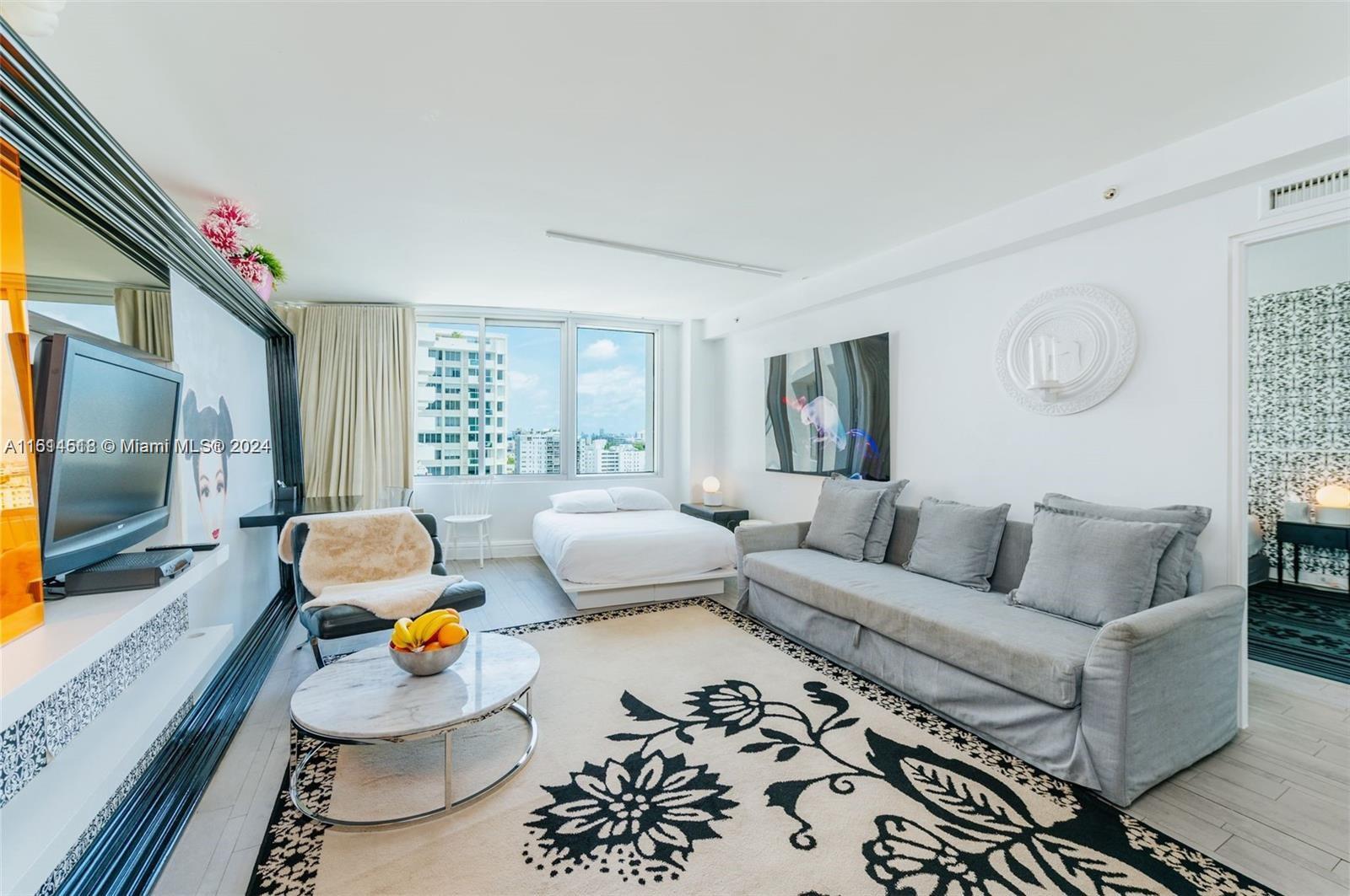 Rental Property at 1100 West Ave 1004, Miami Beach, Miami-Dade County, Florida - Bedrooms: 1 
Bathrooms: 2  - $4,500 MO.
