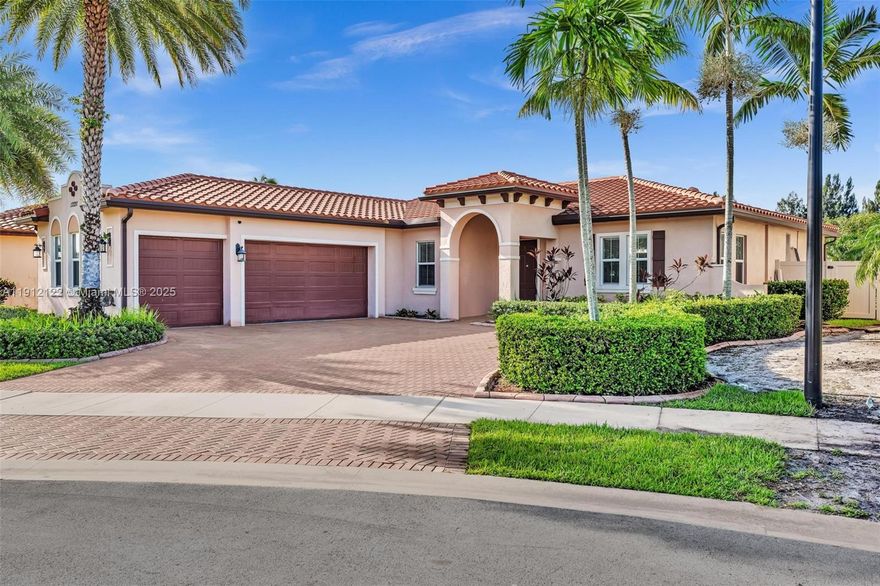 Beautiful cul-de-sac home in the charming community of Taralyne in Davie.  This one story home has an incredibly functional triple split floor plan where the 4th bedroom is being used as an office.  The open concept kitchen connects to all the living areas in the home making entertaining in any space easy!  The backyard has a resort style new pool,  jacuzzi, a large outdoor deck, tropical tiki hut and a huge entertaining area. This magnificent property has an oversized driveway, 3-car garage, newer roof and air and a full house generator!  Taralyne is close to all major highways, great schools, local dining, horseback riding trails and shopping!