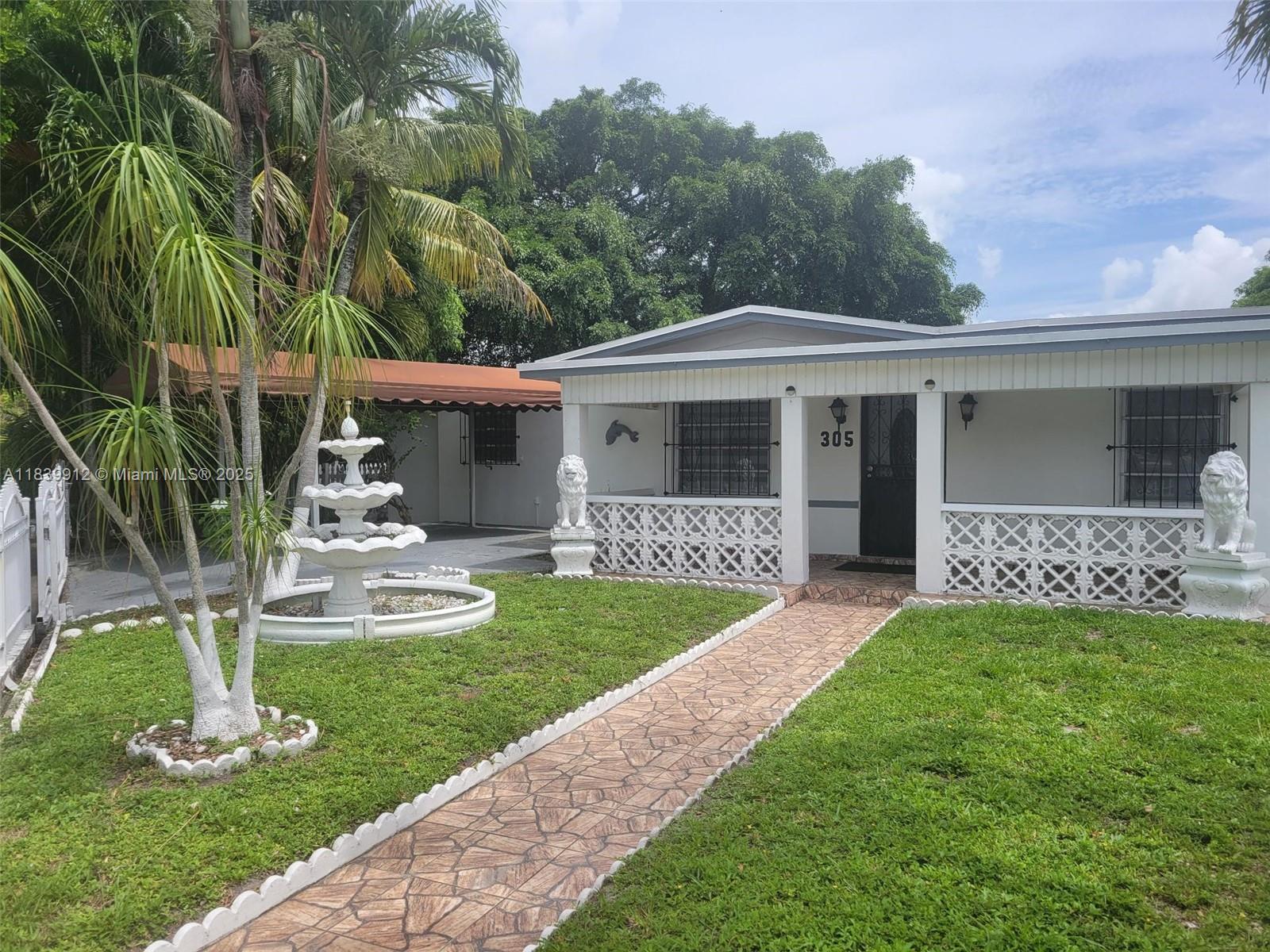 Turn the key and step into your own slice of paradise with this beautifully move-in ready gem! This impressive 3-bedroom, 2-bath home is perfectly situated on a spacious corner lot, offering plenty of room for your boat, RV, a backyard barbecue setup, and shed. Enjoy the perks of tropical living with mature avocado, banana, coconut and mango trees right in your backyard. With its ideal layout, inviting curb appeal, and endless outdoor potential, this home is truly a rare find. Don’t miss the opportunity to make this exceptional property your own—schedule your private showing today!