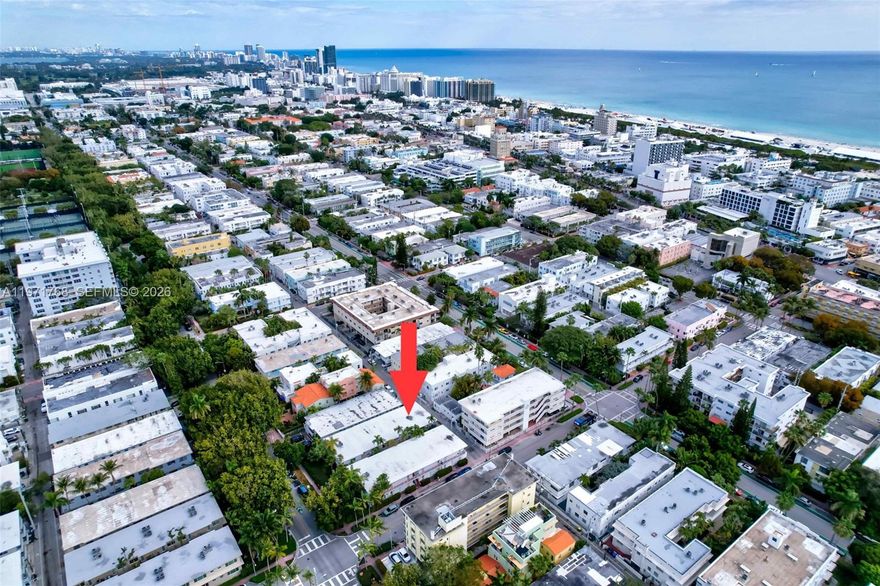 Charming studio in a two-story boutique building in the heart of South Beach on beautiful Meridian Avenue. Just blocks away from the ocean, Flamingo Park, South Pointe Park and the world renowned Lincoln Road Mall. Featuring an updated kitchen and bath, elegant flooring, in-unit washer and dryer, a separate dining area, plenty of closet space, and a newly installed sliding barn door for added separation. A great addition to any investment portfolio or the perfect weekend getaway. Truly unbeatable value in South Beach! Currently rented at $1,800 per month.