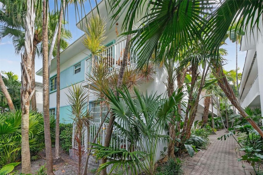 Charming studio in a two-story boutique building in the heart of South Beach on beautiful Meridian Avenue. Just blocks away from the ocean, Flamingo Park, South Pointe Park and the world renowned Lincoln Road Mall. Featuring an updated kitchen and bath, elegant flooring, in-unit washer and dryer, a separate dining area, plenty of closet space, and a newly installed sliding barn door for added separation. A great addition to any investment portfolio or the perfect weekend getaway. Truly unbeatable value in South Beach! Currently rented at $1,800 per month.