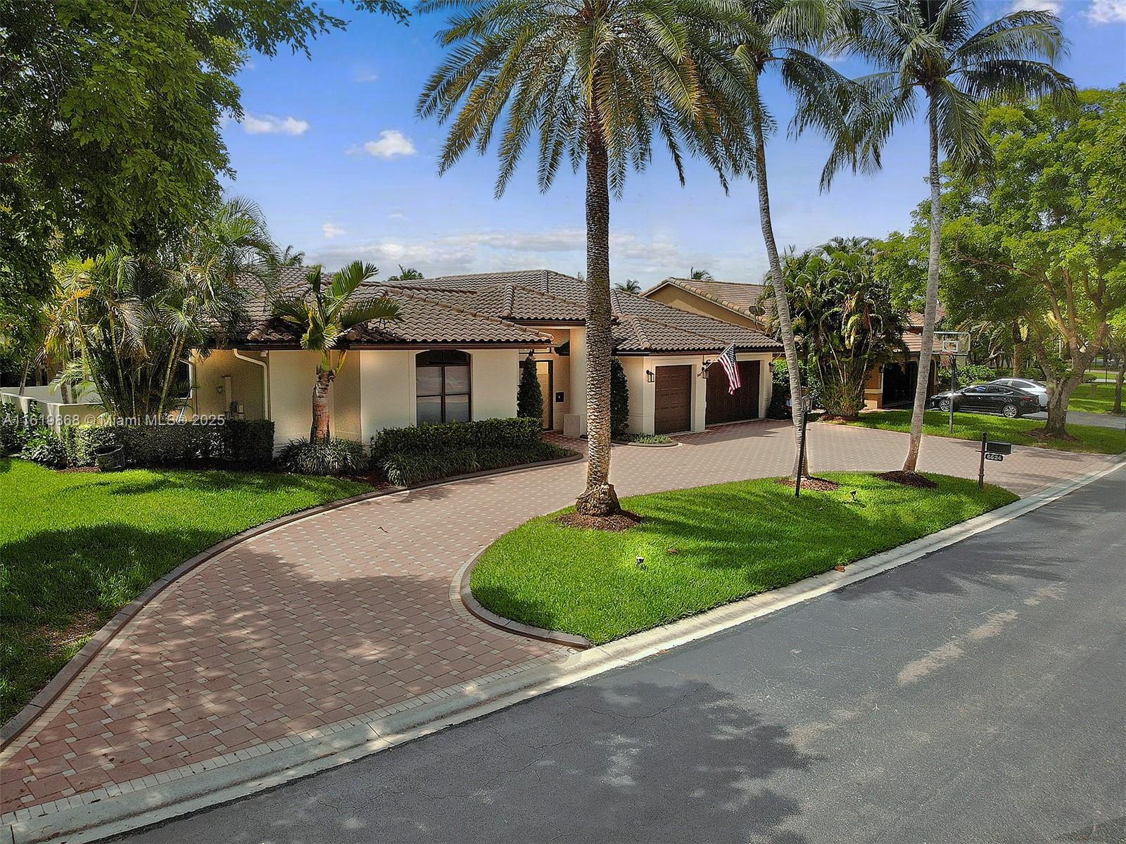 Courtyard-Style Home in one of Parkland’s most sought-after neighborhoods MEADOW RUN. This renovated home is perfect for entertaining!!! Home features newer roof, updated kitchen, and fresh interiors. The pool with jacuzzi has limestone pavers with covered courtyard areas ideal for outdoor gatherings.
Enjoy comfort with multiple A/C units, a spacious 3-car garage with 2 EV charging ports with a large circular driveway.
This gated community offers low association fees with upcoming pickleball courts, plus existing tennis courts and playground. Located in a top-rated school district and minutes from Sawgrass Expressway and the Turnpike, this home combines luxury, convenience, in a great community. Don’t miss the opportunity to own this beautiful home.
