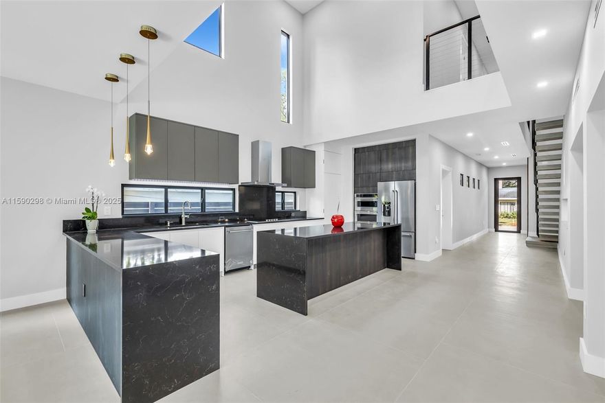 New and Elegant Townhouse in Tarpon River. 3 bedrooms, 2.5 bathrooms, and ample closet space. Striking high ceilings and double-height dining area. Spacious and functional Italian kitchen, along with Italian porcelain flooring. High-impact windows allow for an abundance of natural light to fill the space. Smart home wireless technology, surveillance Cameras & Multi-zone sound. 1-Car Garage. No HOA fee.