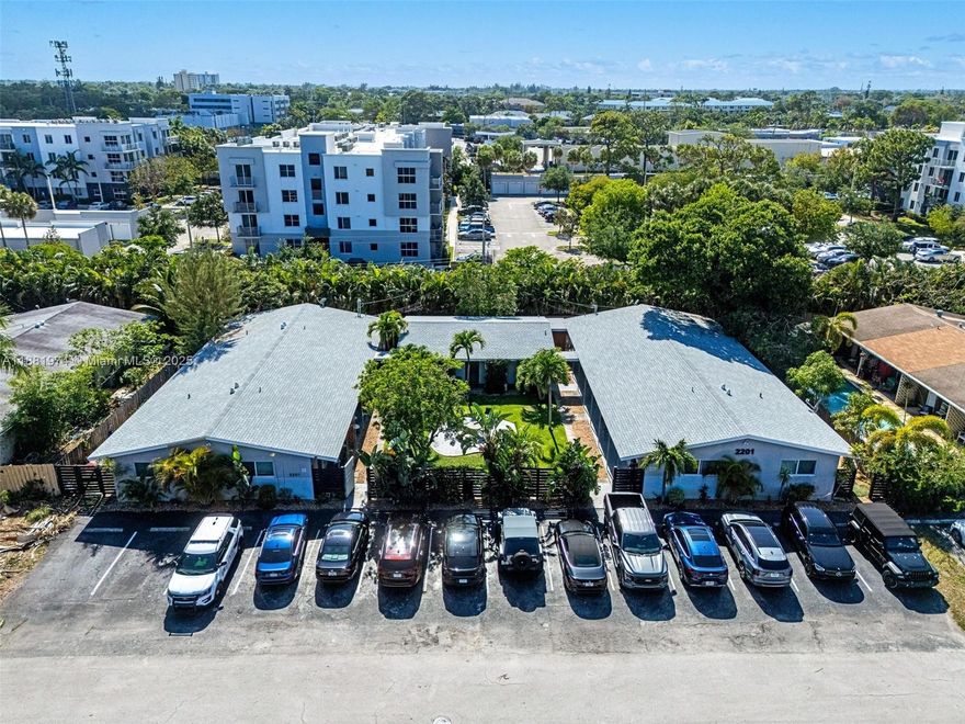 Prime Wilton Manors investment! Remodeled 9-unit multifamily with 8 modern 1BR/1BA units each with private patio plus 1 spacious 2BR/1BA. Upgrades include new roof, hurricane impact windows, full electrical system upgrade & completed 40-year certification. 100% leased (all annual leases) providing stable income from day one. All units with central air. On-site coin laundry adds extra revenue. Turnkey property in a strong rental market close to shopping, dining, nightlife & beaches. Seller financing available with substantial down. Rare opportunity to own a fully occupied and updated property in one of Broward’s most desirable rental submarkets. Perfect for investors seeking cash flow, appreciation, and long-term value. Strong rental history with consistent demand and upside potential.