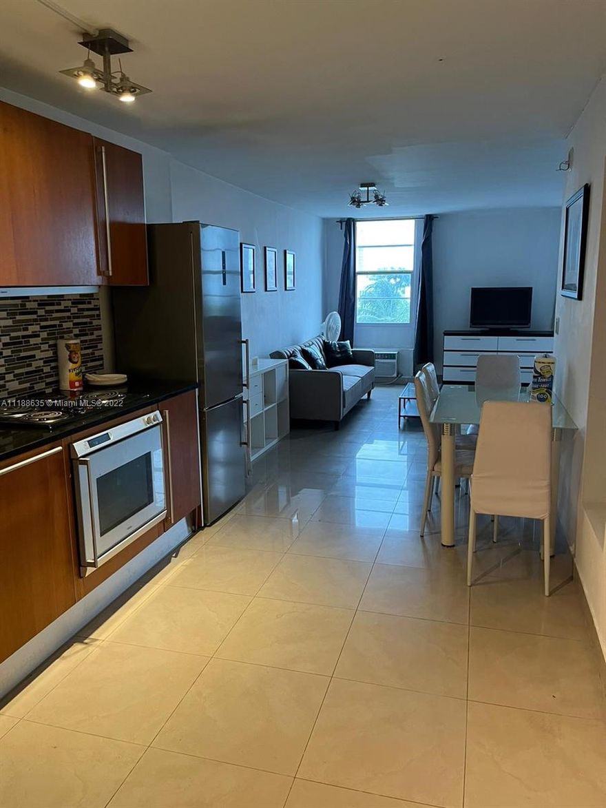 Fully furnished studio in the heart of South Beach and walking distance to the beach and Ocean Drive. This unit features a fully equipped open kitchen, tile floors, an upgraded bathroom, and lots of closet space. The building offers secured entry and laundry facilities. Condo allows 30-day minimum rentals 12 times per year.
Good opportunity, In high season this unit can be rented $3000/mo. In low season $2000/Mo.
This unit comes with everything needed to be rented in short term 30 days minimum. Cooking, Cleaning, sleeping.. The owner is selling Both Unit #519 and #507
This unit can be rented Yearly as well for $1600 to $1800/mo