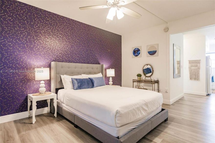 Fully furnished and designed studio located in the heart of Miami Beach. This unit is licensed for daily short-term rentals and perfect for investors. Also provides opportunity for long term rental investors as the location is surrounded by restaurants and hospitality. The BTR License is transferable to new owners and paid through September 2025. Own a piece of Miami beach with the flexibility of no rental restrictions.