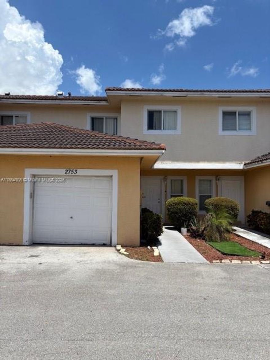 BUILT IN 2005, THIS  3 BED, 2 1/2 BATH TOWNHOME HAS EASY ACCESS TO MAJOR HGWYS BUT CLOSE ENOUGH TO THE BEACHES TO ENJOY THE SOUTH FLORIDA LIFESTYLE.  THIS QUIET COMMUNITY NESTED IN POMPANO BEACH HAS IMPACT WINDOWS, TILE FLOORS DOWNSRAIRS AND WOOD LAMINATE UPSTAIRS.  THE STAINLES STEEL APPLIANCES IN THE KITHCEN, NEW WASHER AND DRYER WILL REMAIN IN THE PROPERTY.  THERE WILL BE A NEW ROOF INSTALLED AS WELL.  THE BACK YARD IS FENCE/PRIVATE AND PARTIALLY PAVED TO SECURE ALL PETS.  GREAT PLACE TO RAISE YOUR FAMILY, BRING YOUR BEST CLIENT!!  PRICE REDUCTION $5,000!!!
