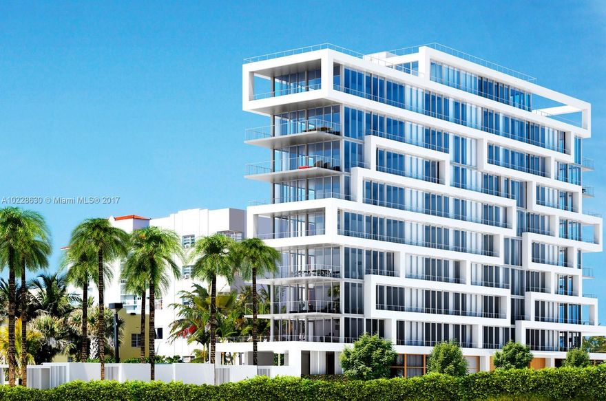 Exquisite & rare concept boutique condo right on the beach! Only 8 residences in building! This 4 BD/ 4 BA full floor residence features floor to ceiling windows, full home automation, audio speakers throughout, expansive private terraces w/ panoramic ocean views. Gourmet kitchen w/ high-end appliances, gas ranges, Boffi cabinetry, double-ovens by Miele, countertops & backsplashes in Calacatta Gold stone. Amenities including 24 hour security, 2 parking spaces, private cabana, fitness center & much more!