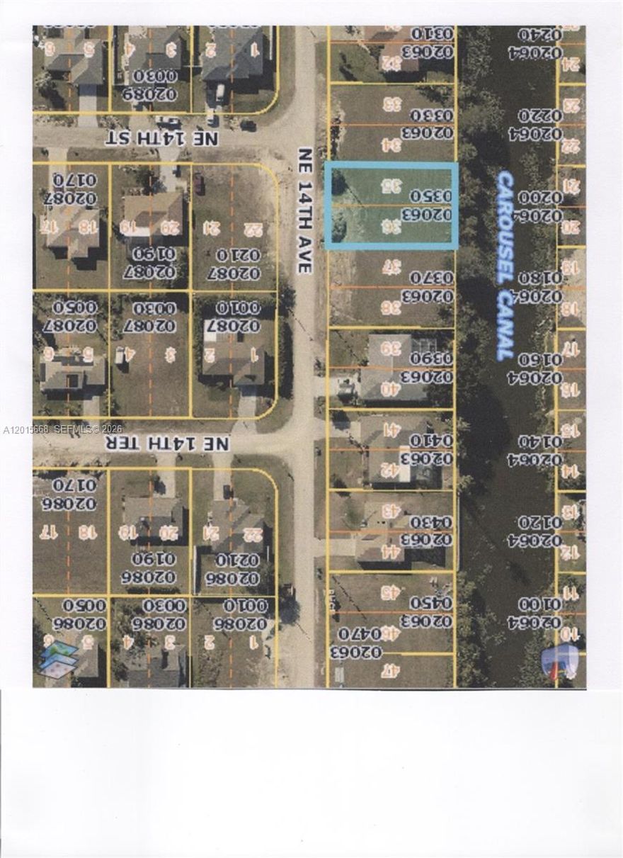 10,000 sq. ft. residential lot on freshwater canal.  Located in Diplomat neighborhood of Cape Coral in close proximity to Diplomat Elementary & Middle Schools and Fire Station.  On NE Cape Coral freshwater canal system, no gulf access, but connected to interior lakes through interconnected canals (boating, kayaking, fishing...).  City water & sewer and urban drainage infrastructure already in place.  No flood zone. Build your dream home and enjoy the best of Southwest Florida living!