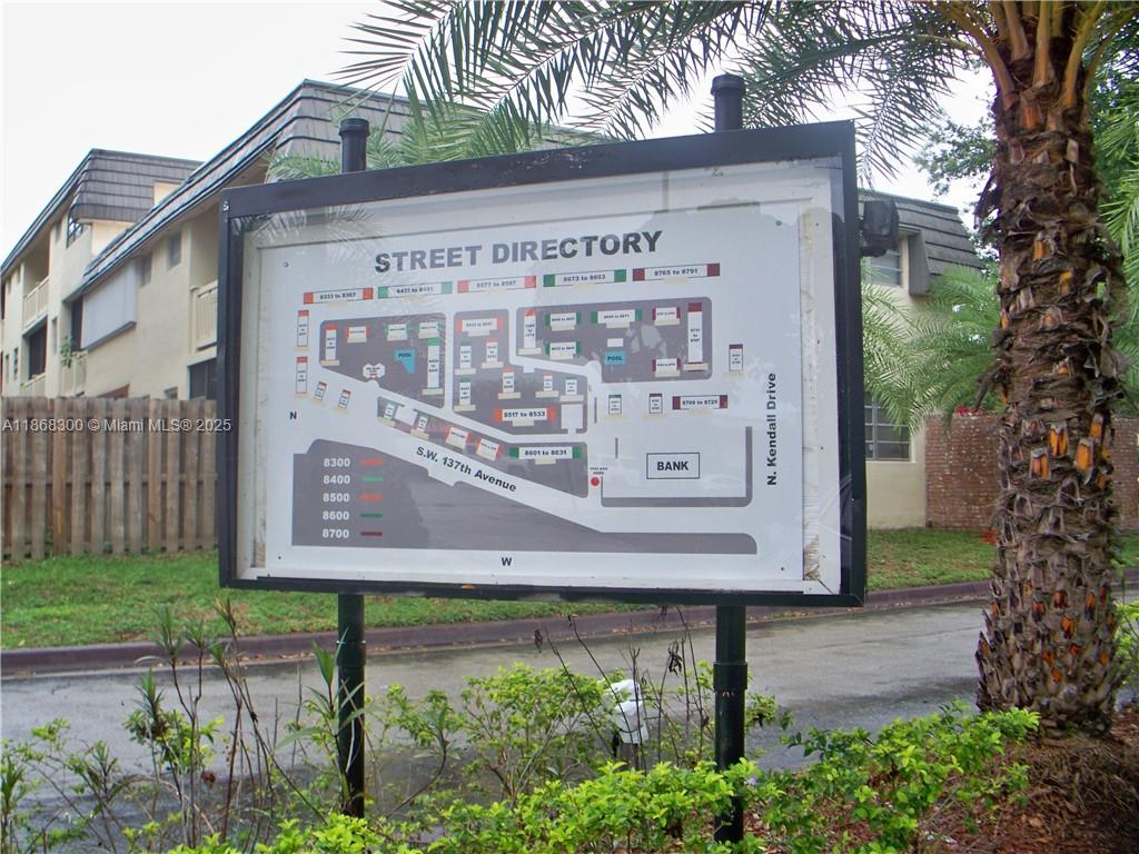 Canal front 2 story TH. Large 2 bedroom, 2 1/2 bath located in the heart of Kendall. Enter from 2nd floor (NO elevator). There is tile on 1st floor, eat in kitchen, 1/2 bath, living-dining room. Upstairs 2 bdrms, 2 baths, wood laminate floors. Master has walk in closet, beautiful updated bathroom. Washer/dryer in laundry room on balcony. Convenient location to Kendall, Sunset Drive, turnpike, many restaurants, Baptist Hospital. Minutes to Airport. TH has 1 parking space assigned in front of unit, Association will assign 2nd spot. Assoc ONLY allows 2 cars for this unit. Steps to pool. Owner may allow small dog. Tenant needs credit report 650+, job history verification, prior landlord reference. Assoc needs 2 weeks for approval. Nice family community. See broker remarks for showing.