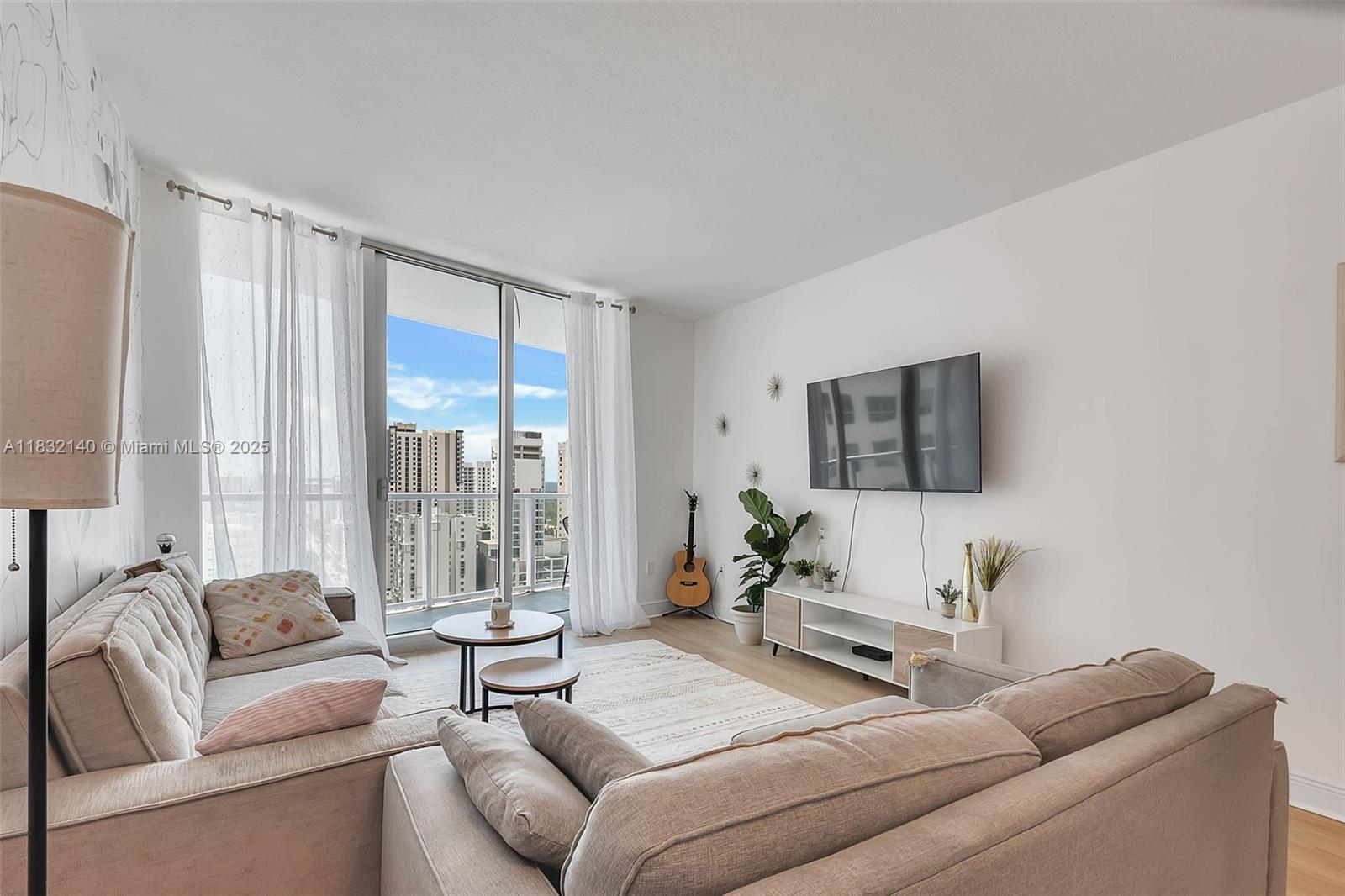 Turnkey unit ready for immediate move-in at Latitude on the River! This spacious, light-filled, and extremely cute 1 bedroom + DEN is located in the heart of Brickell. This updated unit boasts brand new beautiful floors, a den that’s perfect for a home office, new w/d and dishwasher, sweeping views, and an assigned parking space. Latitude is ideally situated alongside the Miami River, steps away from the metromover and with easy access to I-95. The building features 24/7 security, a two-story gym with a yoga room, sauna, movie theater, pool, and is pet friendly (dog park at the rear). Very short walk to Brickell City Centre, Mary Brickell Village, and more. Priced to sell!