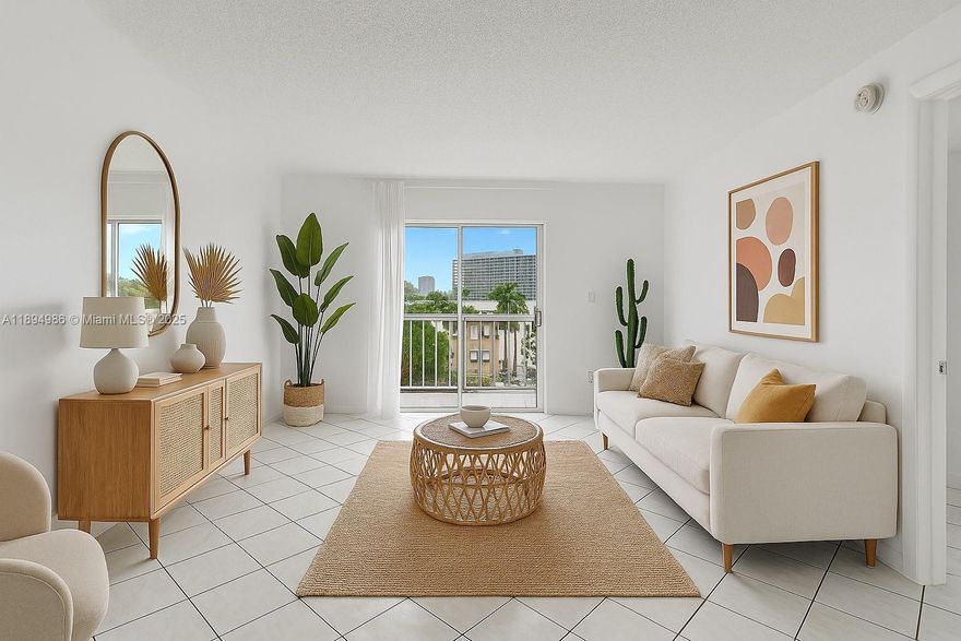 Bright and spacious, condo in Miami Beach. This freshly painted unit features a generously sized living room, a large master bedroom with a walk-in closet, and washer/dryer. The balcony is off of the oversized living room and faces south with beautiful city view and you can even see the ocean. Washer & Dryer in unit! This home is in a prime location just three blocks from the beach, close to dining, shopping, and entertainment including North Beach Retail Plaza / AHM 71st Street & the Miami Beach Bandshell. Rent includes water, trash removal and 1 assigned parking space. Sorry, no pets per HOA. Pool & seawall currently under renovation. Unit is unfurnished and some rooms are virtually staged. All showings need 24 hour notice.