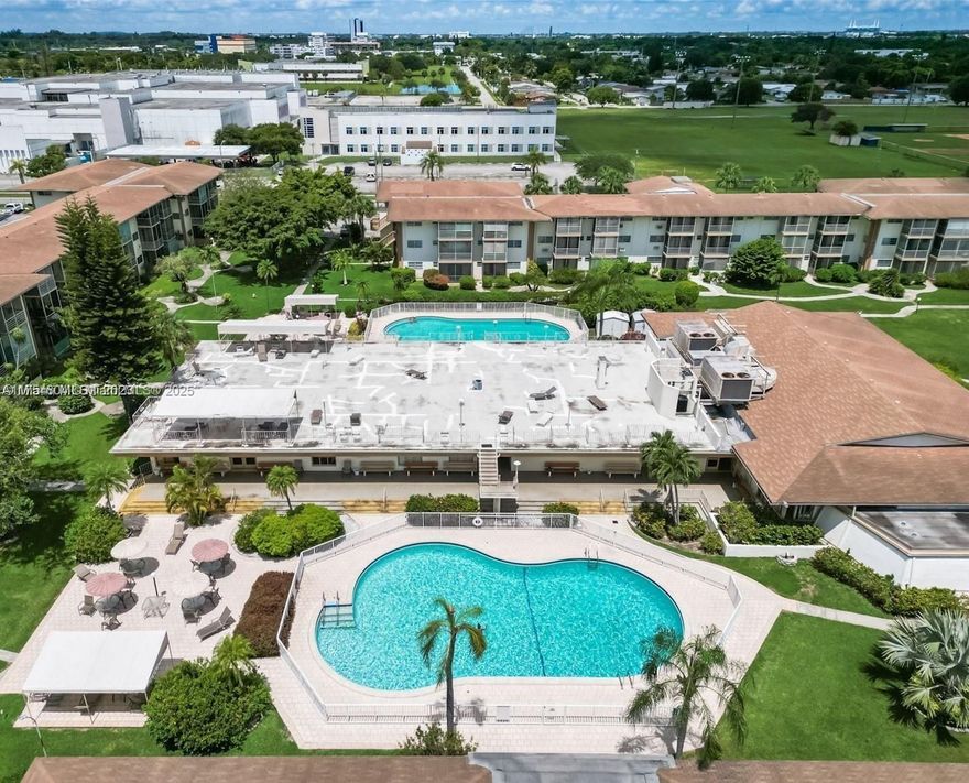 Resort Style gated 55+ community. Fully furnished and equipped corner unit, 2/2 with central a/c, screened balcony, tile floors. Great amenities 2 pools with exercise room, clubhouse, gym, library and more. Walking distance to The Mall, Walmart, and many other restaurants & shops and only minutes to the beaches.