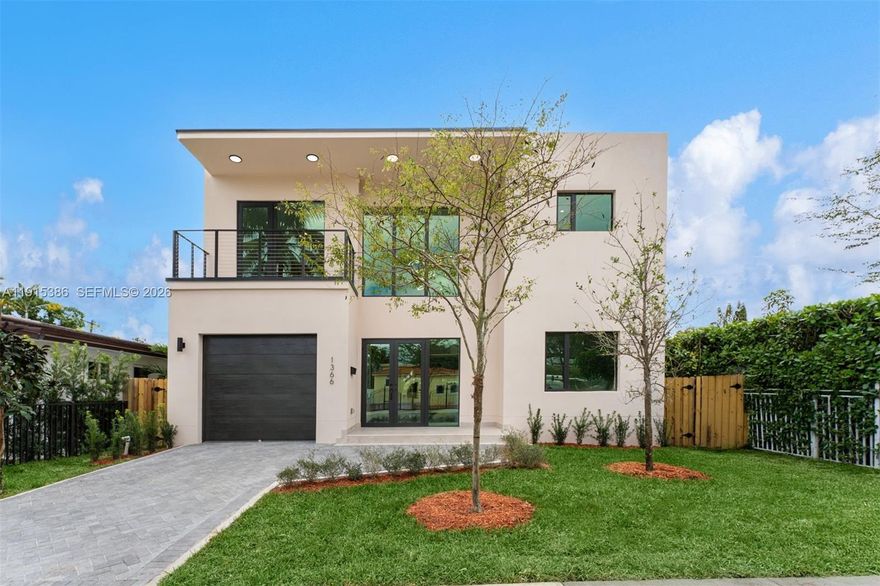 Brand New 2026 … Discover refined, modern living in this luminous and elegant residence located in the vibrant heart of Miami. This exceptional two-story home offers 2,947 sq.ft. under A/C, expansive terraces, and a great garage, all situated on a generous 7,500 sq. ft. lot. Designed with an open-concept layout, the home features 4 bedrooms and 4 full bathrooms, highlighted by oversized impact windows and doors that fill every space with gorgeous natural light. The state-of-the-art kitchen includes sleek high-end finishes, quartz countertops, and premium stainless-steel appliances. Upstairs, the master suite provides a serene retreat with a walk-in closet and a spa-inspired bathroom. A flexible family room, ideal as a 5th bedroom or office, opens to a terrace overlooking the beautiful backyard and sparkling pool, enhancing the home’s sense of privacy and charm. Experience the best of Miami living in an unbeatable location… This is the perfect blend of modern design, comfort, and sophistication. A rare opportunity to own a brand-new home that elevates your lifestyle in one of Miami’s most desirable settings and neighborhood.