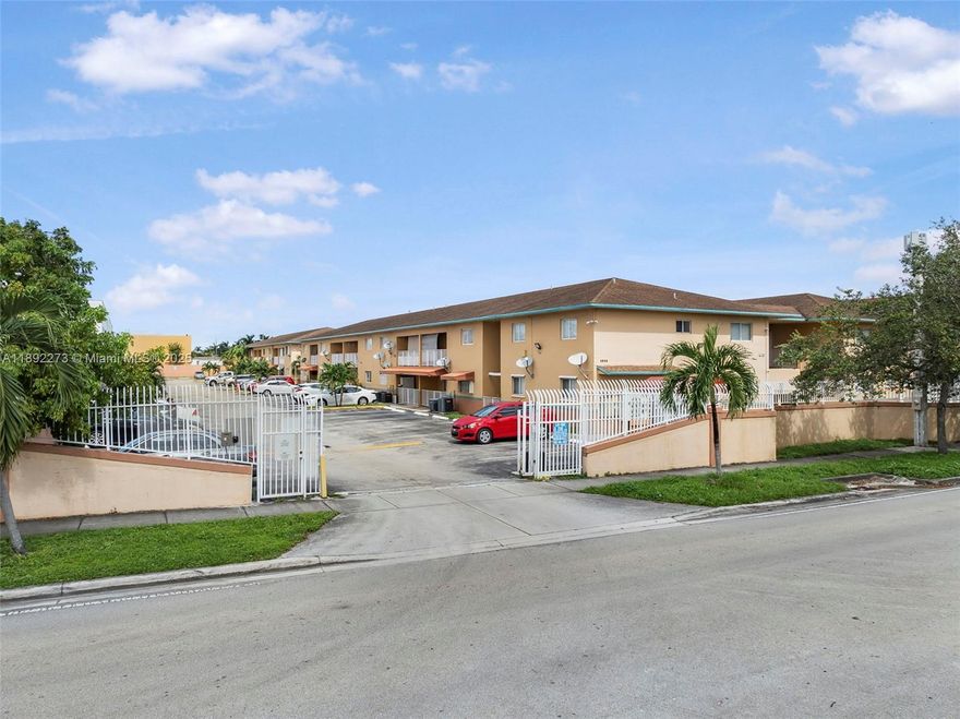 Step into this beautifully maintained 2-bedroom, 2-bathroom condo offering the perfect blend of comfort, modern design, and convenience in the heart of Hialeah. Featuring an open-concept layout with abundant natural light, a modern kitchen with stainless steel appliances, sleek cabinetry, and quartz countertops, this home was designed for both style and function. Spacious bedrooms include renovated closets and renovated bathrooms. Enjoy your morning coffee on the patio or unwind in the inviting living area. The community offers assigned parking, secure entry, and easy access to major highways, shopping, and dining. Perfect for first-time buyers or investors seeking a turnkey opportunity!