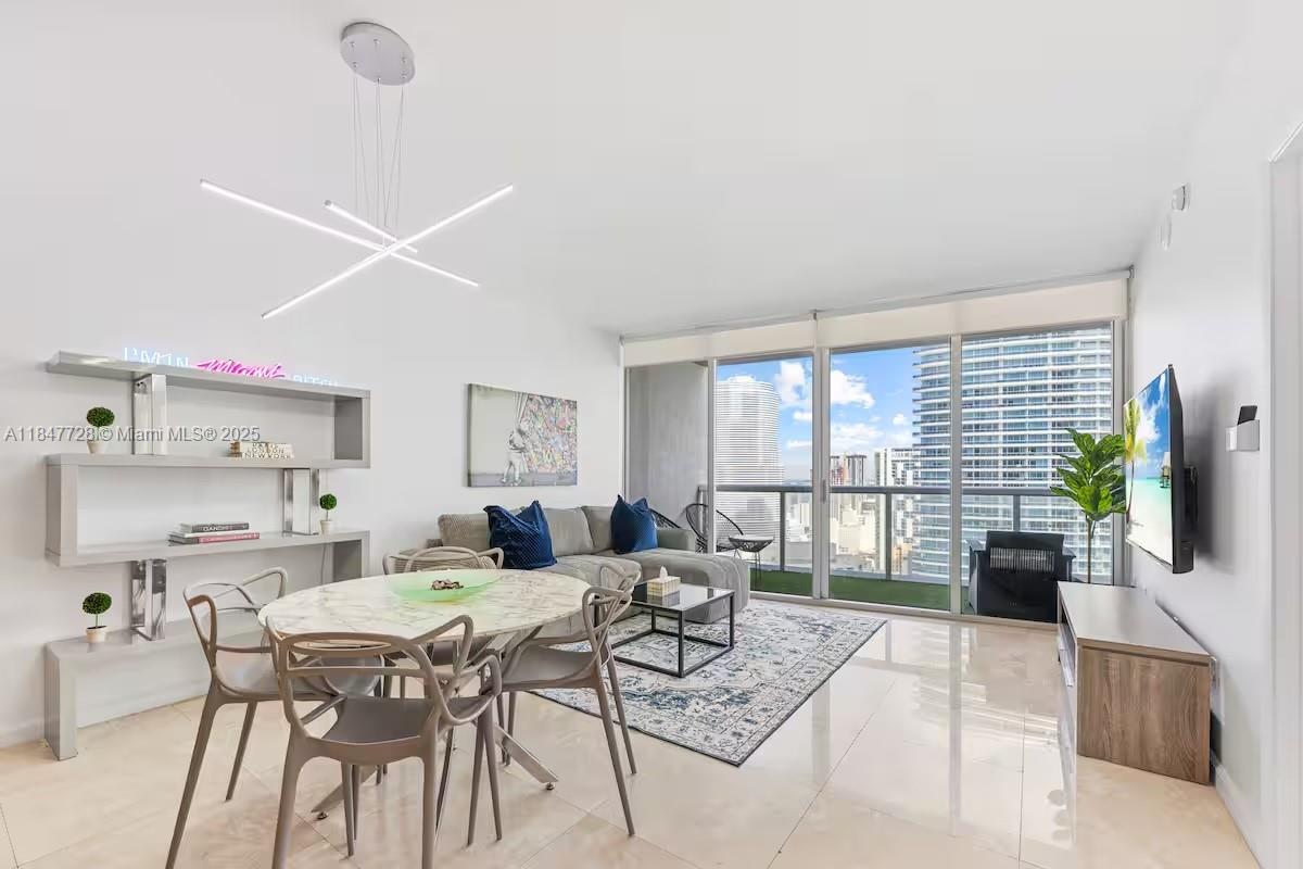 Priced to Sell! Investors AIRBNB dream with bay views from the 35th floor and best line of Icon III tower. Bright & spacious property fully renovated and equipped with a full-size washer/dryer, Italian cabinets, premium appliances by Wolf & Subzero and Bosch, newly installed glass shower wall, all furnitures, HD Smart LED TVs, new sofa and all decoration included in sales price. Icon Brickell is famous for its world class amenities including state-of-the-art gym, pool, spa, bars/restaurants, & more. Currently professionally managed as a short term rental property. Hot water, cable, internet and valet parking is included in maintenance fee. Don't miss out. Contact Listing Agent to show. Live here full time or make $$$$$